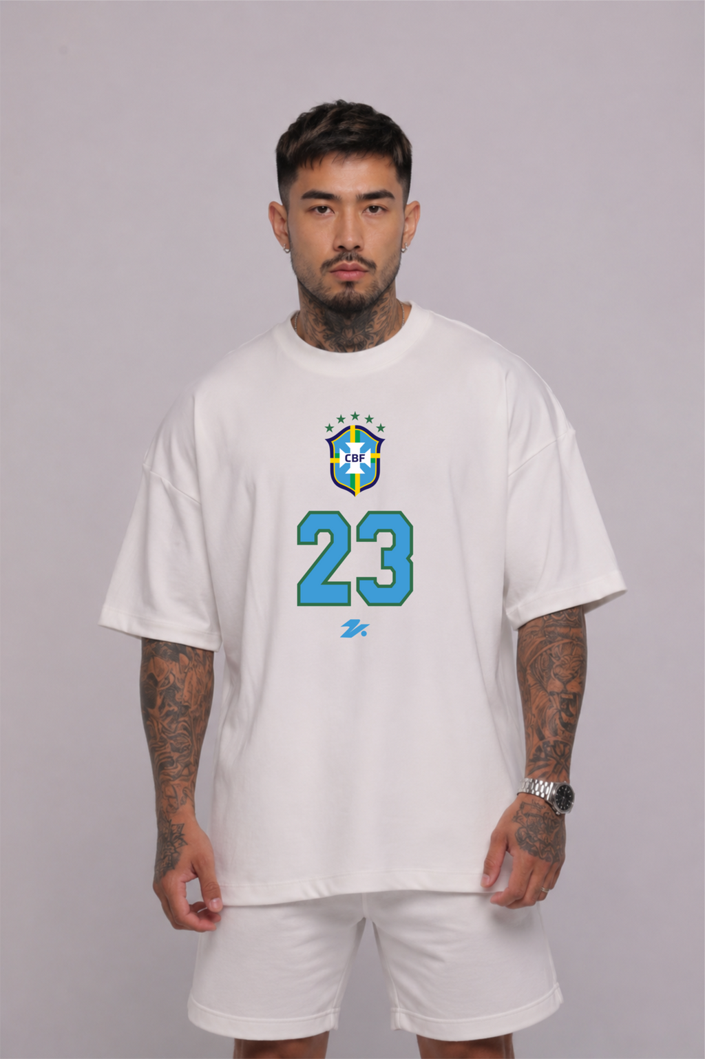 Camiseta oversized "23 Brasil" - 230g