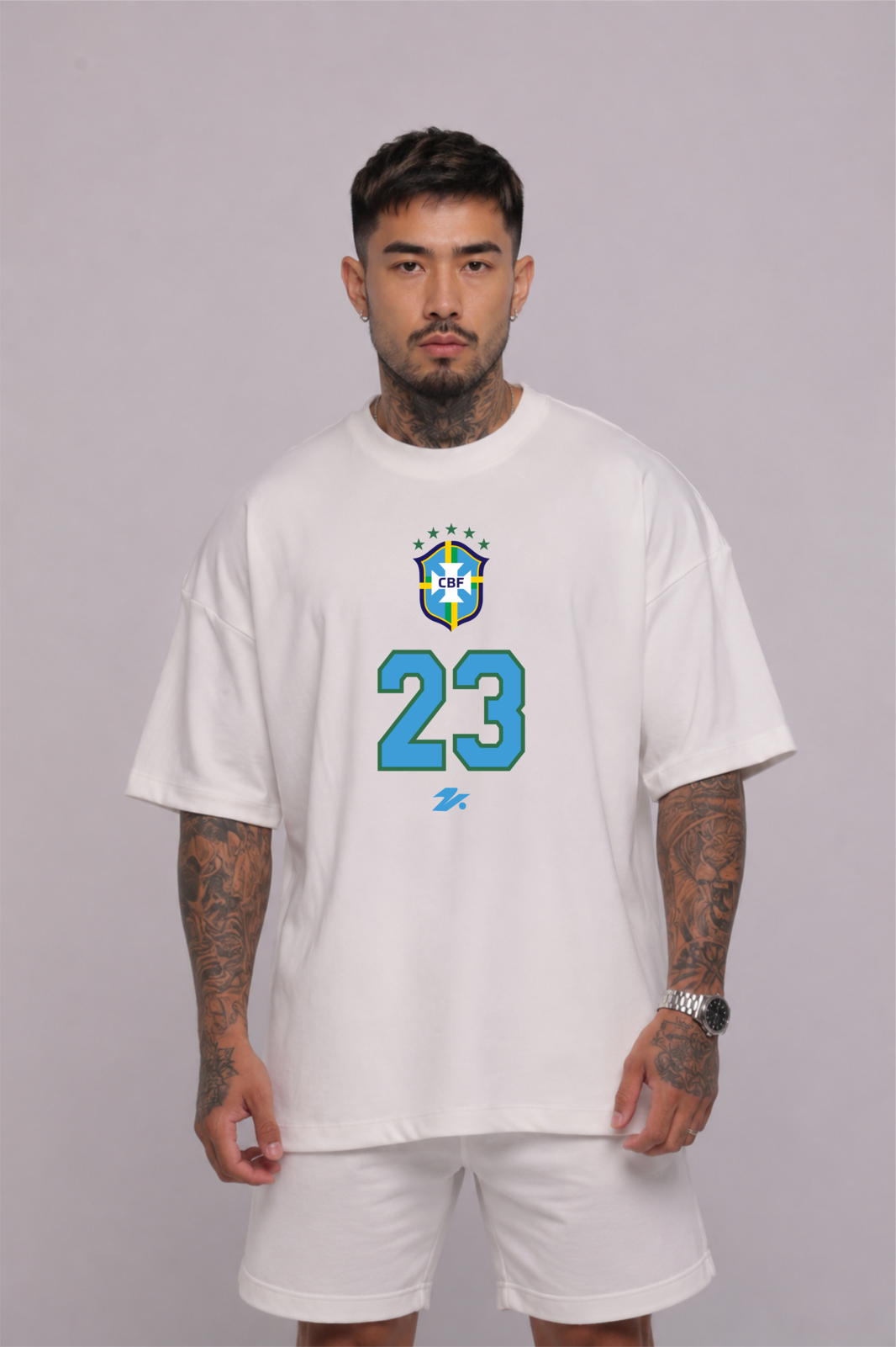 Camiseta oversized "23 Brasil" - 230g