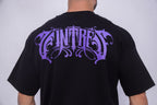 Camiseta oversized VINTTRÊS preta - 230g