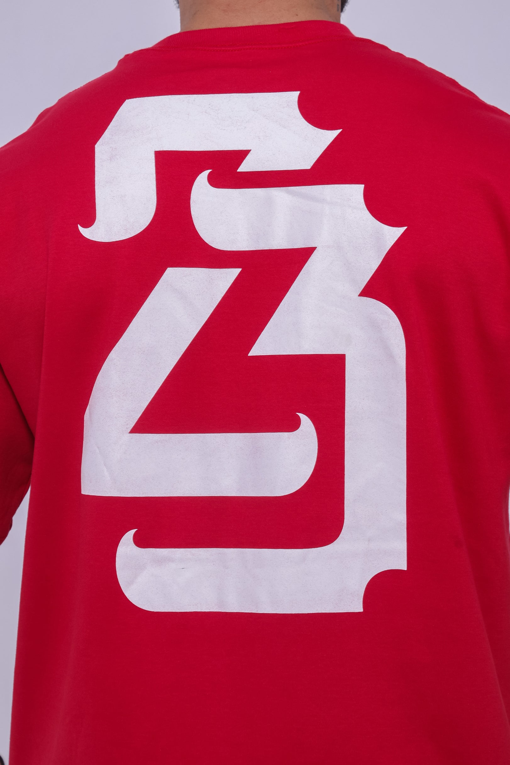 Camiseta oversized 23 vermelha - 230g