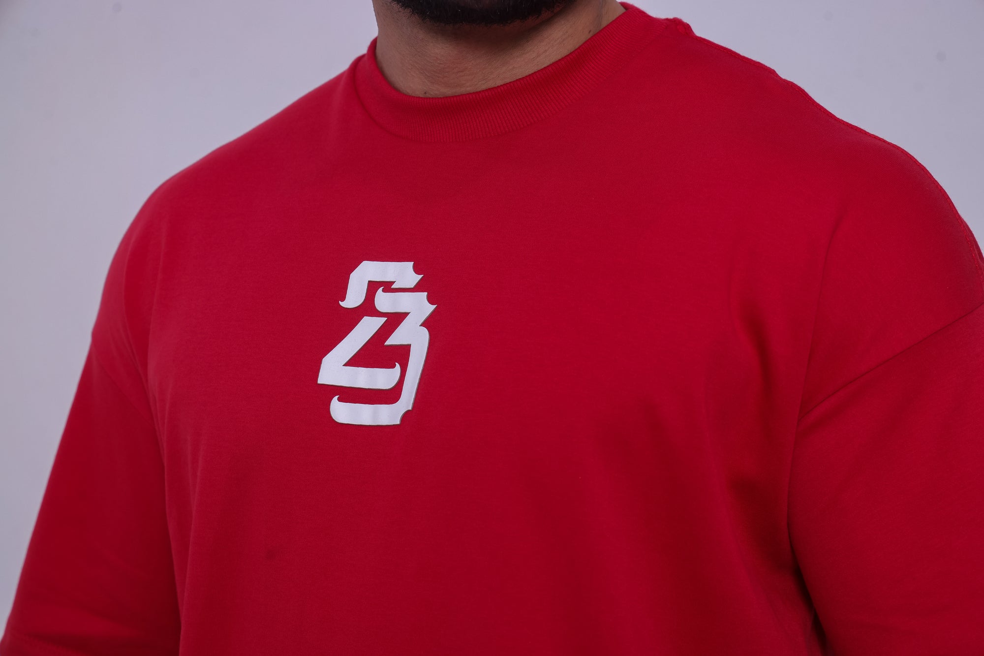 Camiseta oversized 23 vermelha - 230g