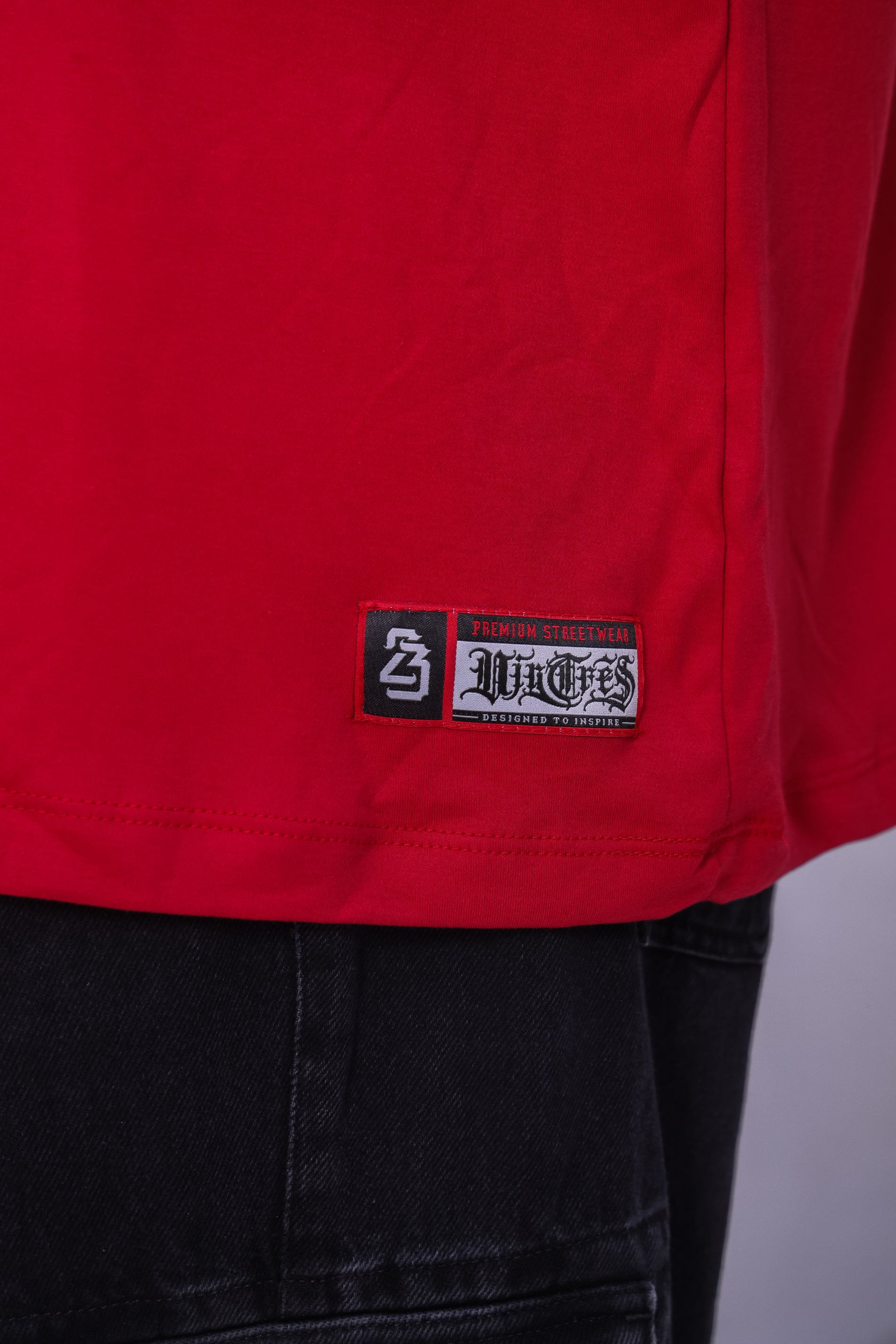 Camiseta oversized 23 vermelha - 230g
