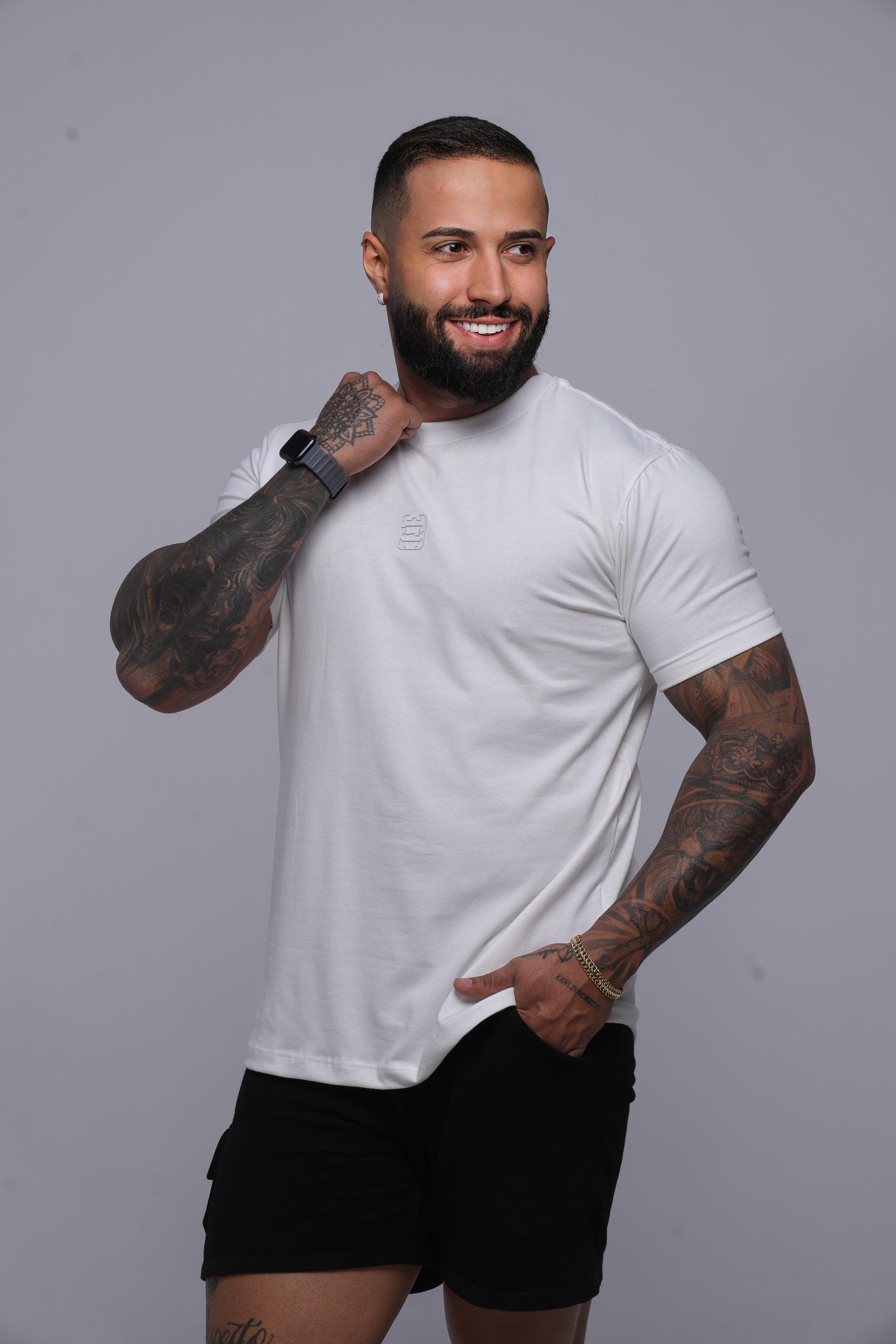 Camiseta regular holograma 23 off-white