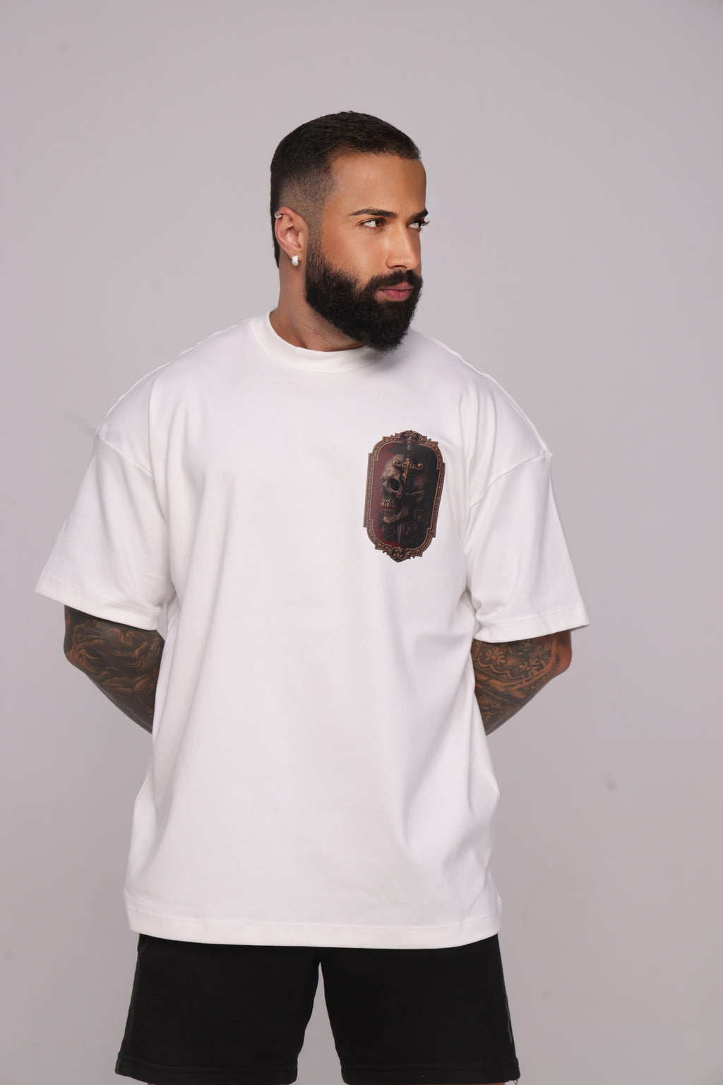 Camiseta oversized "Win in silence" - 230g