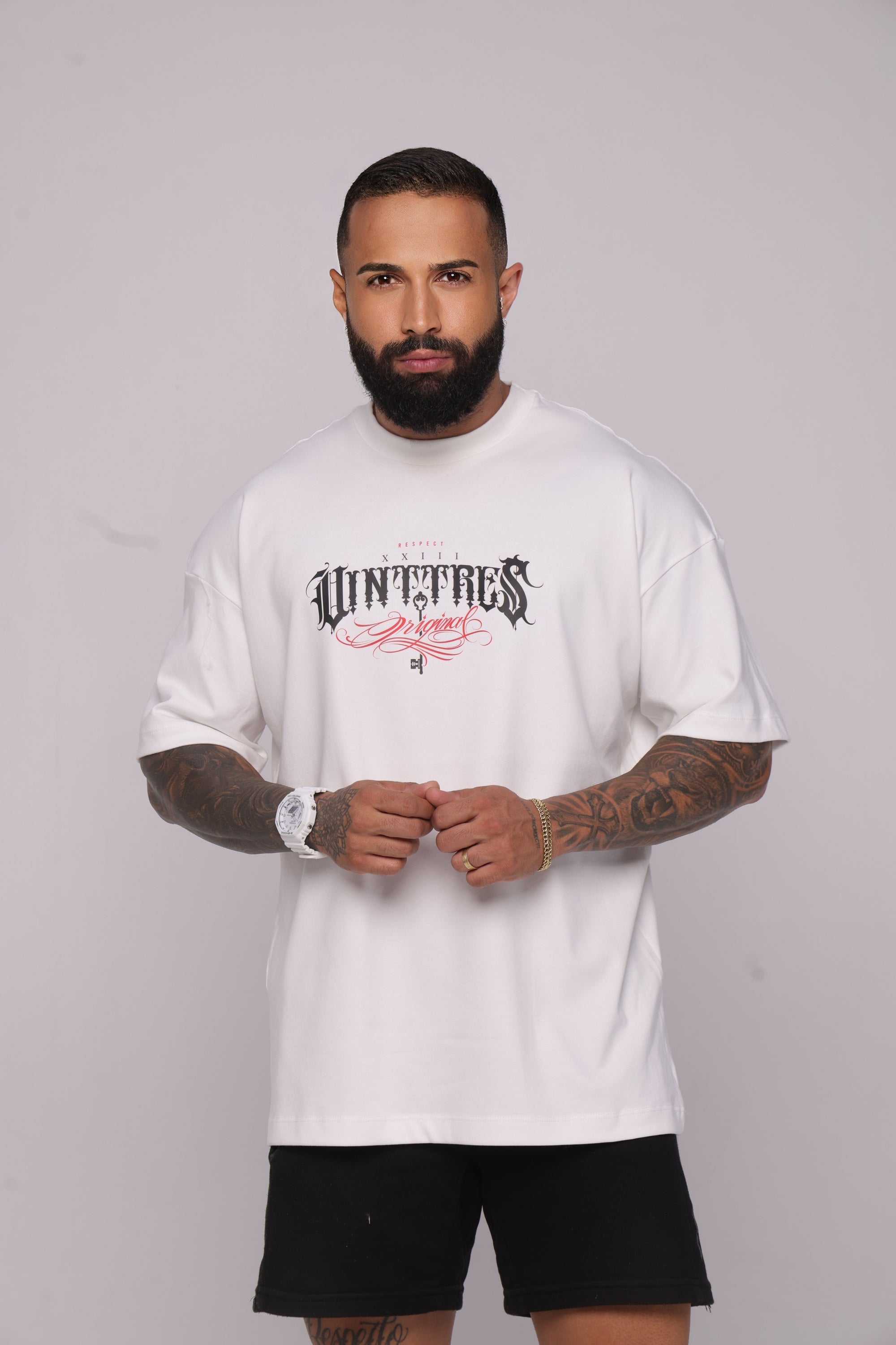 Camiseta oversized "Vinttrês original" - 230g