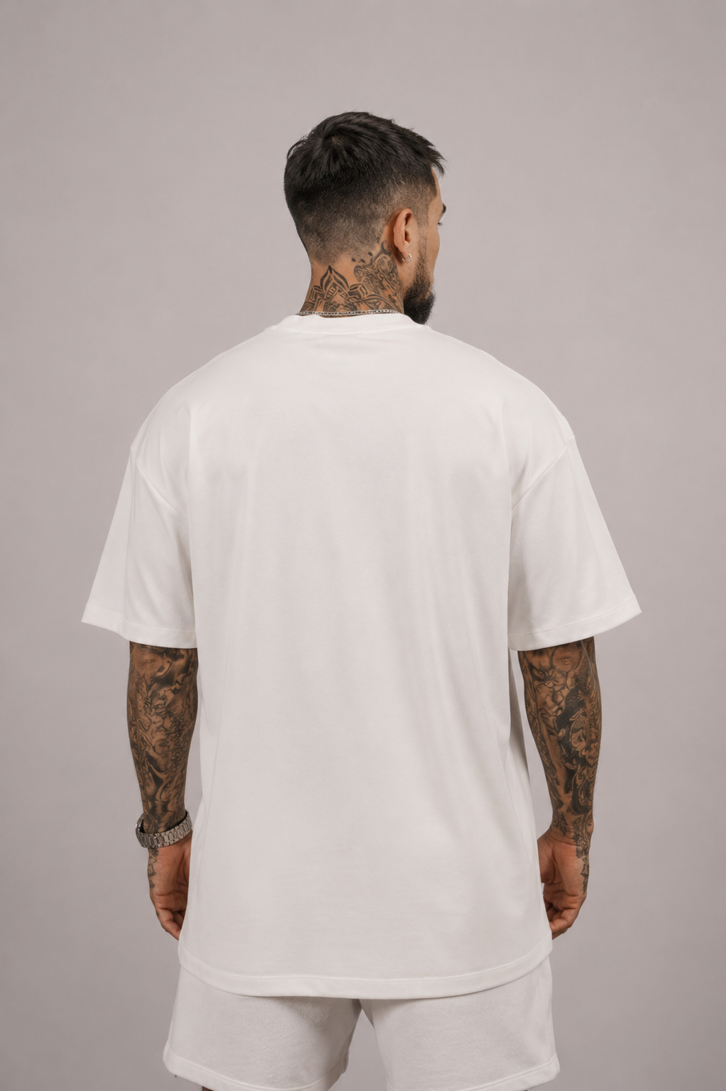 Camiseta oversized "Vinttrês Brasil" - off-white